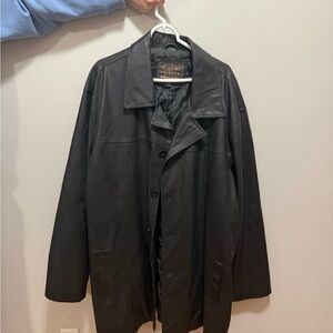 Vintage Arizona Jean Company Black Trench Coat